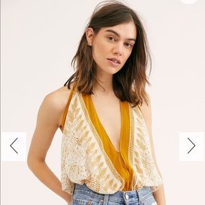 Free People Borderlines Bodysuit